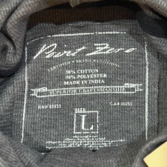 NWT! Vintage Y2K Gray Skull Hoodie Long Sleeve Shirt - Men's Size Large - NEW - Picture 5 of 9